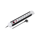LISTWA SIECIOWA REBEL 6 GNIAZD TY PU NIEMIECKIEGO, KABEL 3M (3x1,5)