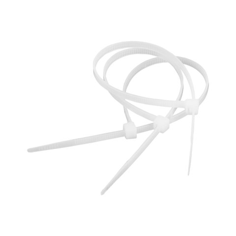 O PASKI ZACISKOWE 4.8MM/25CM BIAŁE