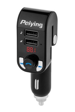 TRANSMITER SAMOCHODOWY Z FUNKCJĄ BLUETOOTH (2 GNIAZDA USB)