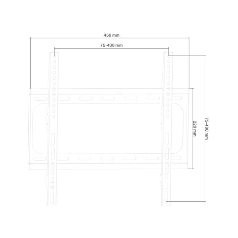 UCHWYT NAŚCIENNY UNIWERSALNY DO LED TV (26-55") LP34-44F UCHWYT NAŚCIENNY UNIWERSALNY DO LED TV (26-55") LP34-44F