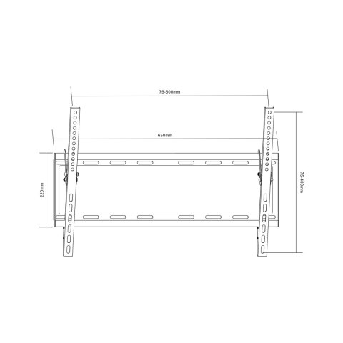 UCHWYT NAŚCIENNY UNIWERSALNY DO LED TV (37-70") LP34-46T REGULACJA W PIONIE UCHWYT NAŚCIENNY UNIWERSALNY DO LED TV (37-70") LP34-46T REGULACJA W PIONIE