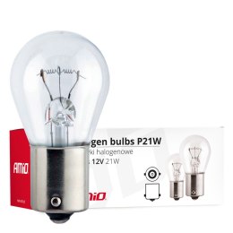 ŻARÓWKI HALOGENOWE  P21W BA15S 12V 10 SZT. (E8) AMIO-01491