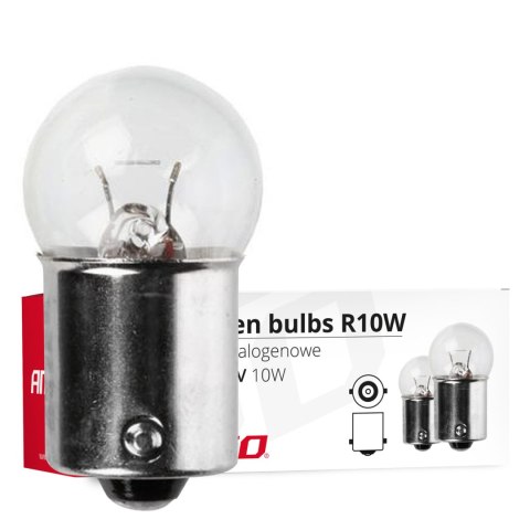 ŻARÓWKI HALOGENOWE R10W BA15S 24V 10 SZT. AMIO-01004 ŻARÓWKI HALOGENOWE R10W BA15S 24V 10 SZT. AMIO-01004