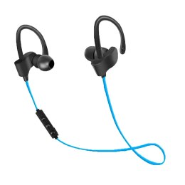 EH188B ES PERANZA SŁUCHAWKI DOUSZNE BLUETOOTH S PORTOWE CZARNO-NIEBIESKIE