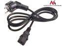 KABEL ZASILAJĄCY MACLEAN, 3  PIN, IEC C13, WTYK EU, 1.5M, MCTV-691