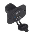 ŁADOWARKA SAMOCHODOWA USB 12/24V 1A+2.1A MONTAŻOWA LXG526