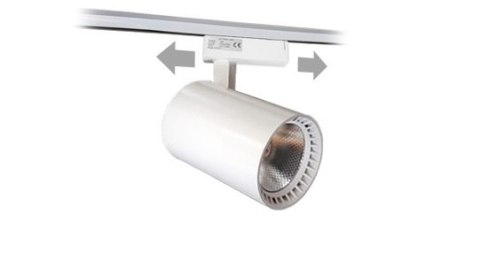 LAM PA SKLE POWA LED REFLEKTOR SZYNOWY JEDNOFAZOWY BIAŁY 30W 2250 LM ŚWIATŁO CIE PŁE 3000K LAM PA SKLE POWA LED REFLEKTOR SZYNOWY JEDNOFAZOWY BIAŁY 30W 2250 LM ŚWIATŁO CIE PŁE 3000K