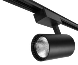 LAM PA SKLE POWA LED REFLEKTOR SZYNOWY JEDNOFAZOWY CZARNY 30W 2250 LM ŚWIATŁO CIE PŁE 3000K