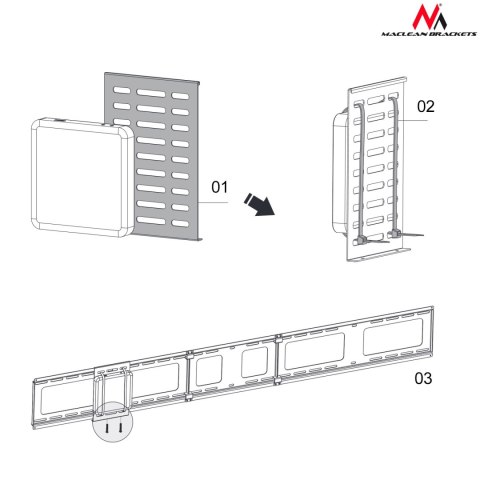MC-802 57671 UCHWYT DO MINI CPU, THIN CLIENT MC-802 57671 UCHWYT DO MINI CPU, THIN CLIENT
