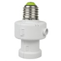 O PRAWA ŻARÓWKI MACLEAN, E27, MAx. 100W, Z CZUJNIKIEM ZMIERZCHU, TIMER, KOLOR BIAŁY, MCE21W