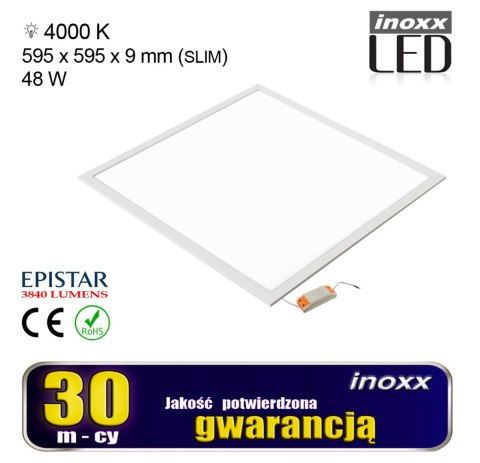 PANEL LED 60x60 48W LAM PA SUFITOWA KASETON 4000K NEUTRALNY PANEL LED 60x60 48W LAM PA SUFITOWA KASETON 4000K NEUTRALNY