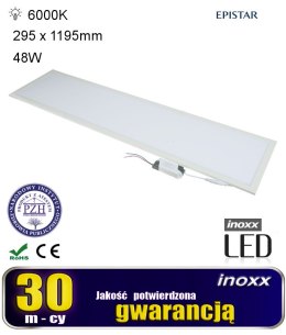 PANEL LED SUFITOWY 120x30 48W LAM PA SLIM KASETON 6000K ZIMNY