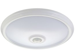 PLAFON LED Z CZUJNIKIEM RUCHU I ZASILANIEM AWARYJNYM MACLEAN, CZUJNIK PIR I ZASILANIE AWARYJNE, ZASIĘG 6M, 12W, BARWA NEUTRALNA