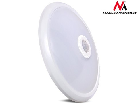 PLAFON LED Z CZUJNIKIEM RUCHU I ZASILANIEM AWARYJNYM MACLEAN, CZUJNIK PIR I ZASILANIE AWARYJNE, ZASIĘG 6M, 12W, BARWA NEUTRALNA PLAFON LED Z CZUJNIKIEM RUCHU I ZASILANIEM AWARYJNYM MACLEAN, CZUJNIK PIR I ZASILANIE AWARYJNE, ZASIĘG 6M, 12W, BARWA NEUTRALNA