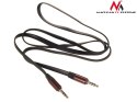 PRZEWÓD MACLEAN, JACK 3.5MM, PŁASKI, METALOWY WTYK, 2M, CZARNY, MCTV-695 B