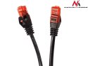 PRZEWÓD KABEL  PATCHCORD UTP MACLEAN, WTYK-WTYK, CAT6, 20M, CZARNY, MCTV-741