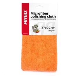 ŚCIERECZKA DO  POLEROWANIA SAMOCHODU Z MIKROFIBRY 37x27 CM 350G/M2 AMIO-01047