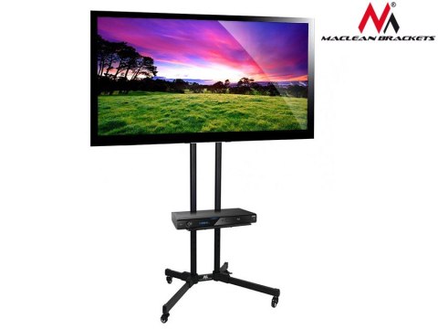 STAND WÓZEK DO TV MACLEAN, PROFESJONALNY, DO TV, NA KÓŁKACH, MAx. VESA 600x400, MAx. 55KG, MC-661 STAND WÓZEK DO TV MACLEAN, PROFESJONALNY, DO TV, NA KÓŁKACH, MAx. VESA 600x400, MAx. 55KG, MC-661