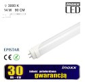 ŚWIETLÓWKA LED 90CM 14W 3000K T8 JEDNOSTRONNA CIE PŁA