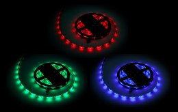 SZNUR DIODOWY 5M REBEL RGB(150x5050 SMD), WODOOD PORNY -- BIAŁE PCB