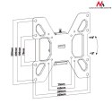 UCHWYT DO TELEWIZORA LUB MONITORA MACLEAN, MAx VESA 200x200, 23-42", 20KG, CZARNY, MC-597