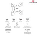 UCHWYT DO TELEWIZORA LUB MONITORA MACLEAN, MAx VESA 200x200, 23-42", 20KG, CZARNY, MC-597