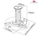 UCHWYT SUFITOWY DO  PROJEKTORA MACLEAN, 80-170MM, 10KG, MC-515 S