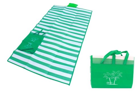 AG366A MATA PLAŻOWA Z PODUSZKĄ ZIELONA AG366A MATA PLAŻOWA Z PODUSZKĄ ZIELONA
