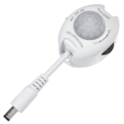 CZUJNIK RUCHU PIR MACLEAN, NA PODCZERWIEŃ, DO TAŚM LEDOWYCH, 12V DC, MAx. 60W, MCE242 CZUJNIK RUCHU PIR MACLEAN, NA PODCZERWIEŃ, DO TAŚM LEDOWYCH, 12V DC, MAx. 60W, MCE242