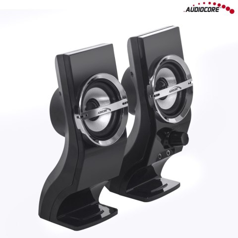 GŁOŚNIKI KOM PUTEROWE 6W AUDIOCORE, USB, BLACK, AC805 GŁOŚNIKI KOM PUTEROWE 6W AUDIOCORE, USB, BLACK, AC805