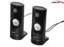 GŁOŚNIKI KOM PUTEROWE 8W USB BLACK AUDIOCORE AC860