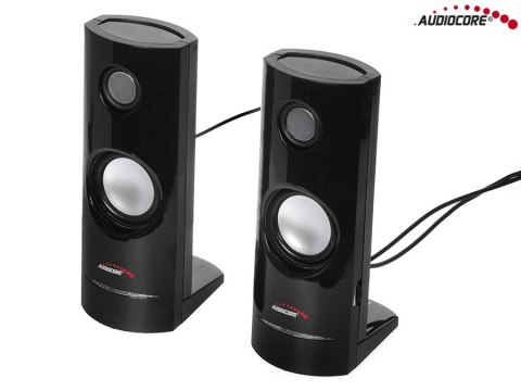 GŁOŚNIKI KOM PUTEROWE 8W USB BLACK AUDIOCORE AC860 GŁOŚNIKI KOM PUTEROWE 8W USB BLACK AUDIOCORE AC860
