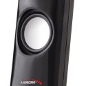 GŁOŚNIKI KOM PUTEROWE 8W USB BLACK AUDIOCORE AC860