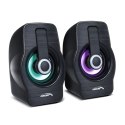 GŁOŚNIKI KOM PUTEROWE AUDIOCORE, 6W, USB, BLACK, AC855 B
