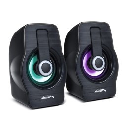 GŁOŚNIKI KOM PUTEROWE AUDIOCORE, 6W, USB, BLACK, AC855 B