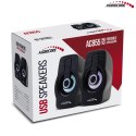 GŁOŚNIKI KOM PUTEROWE AUDIOCORE, 6W, USB, BLACK, AC855 B