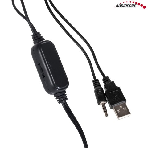 GŁOŚNIKI KOM PUTEROWE AUDIOCORE, 6W, USB, BLACK, AC855 B GŁOŚNIKI KOM PUTEROWE AUDIOCORE, 6W, USB, BLACK, AC855 B