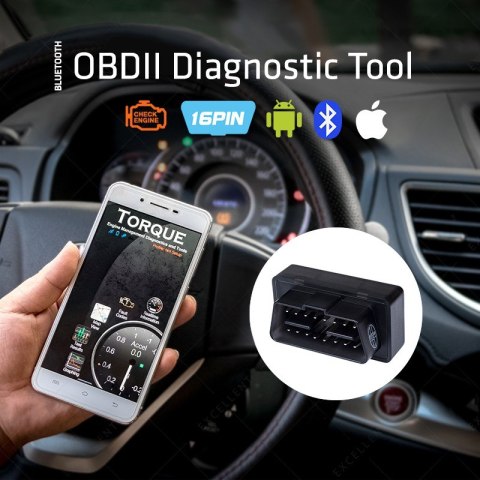 INTERFEJS DIAGNOSTYCZNY OBD2 MACLEAN, 4.0 BLUETOOTH, IOS, ANDROID, MCE200 INTERFEJS DIAGNOSTYCZNY OBD2 MACLEAN, 4.0 BLUETOOTH, IOS, ANDROID, MCE200