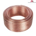 KABEL  PRZEWÓD GŁOŚNIKOWY TRANS PARENT PVC MACLEAN, 2*1.5MM2 / 48*0.20 CCA 3,5*7,0MM, 25M, MCTV-510