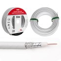 KABEL  PRZEWÓD KONCENTRYCZNY ANTENOWY/SATELITARNY MACLEAN, 1.0CCS RG6, 50M, MCTV-571