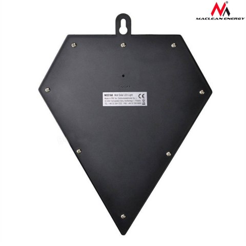 LAM PA LED MACLEAN, SOLARNA, ŚCIENNA, Z CZUJNIKIEM RUCHU, 6 LED, 2x SOLAR, MCE168 LAM PA LED MACLEAN, SOLARNA, ŚCIENNA, Z CZUJNIKIEM RUCHU, 6 LED, 2x SOLAR, MCE168
