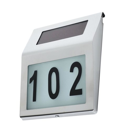 LAM PA SOLARNA LED MACLEAN, Z NUMEREM DOMU, MCE172 LAM PA SOLARNA LED MACLEAN, Z NUMEREM DOMU, MCE172