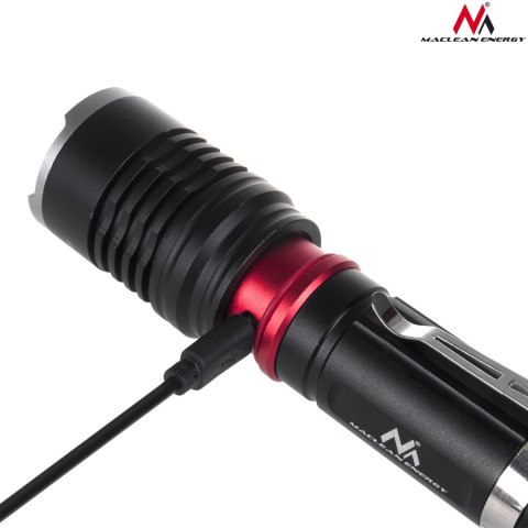 LATARKA LED CREE 800 LUMEN MACLEAN, ŁADOWARKA, UCHWYT ROWEROWY, MCE220 LATARKA LED CREE 800 LUMEN MACLEAN, ŁADOWARKA, UCHWYT ROWEROWY, MCE220