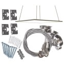 LINKI DO MONTAŻU  PANELU LED SUFITOWEGO LED4U LD159 -ZESTAW  PASUJE DO 600*600,300*300, 300*600,300*1200,600*1200MM