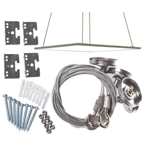 LINKI DO MONTAŻU PANELU LED SUFITOWEGO LED4U LD159 -ZESTAW PASUJE DO 600*600,300*300, 300*600,300*1200,600*1200MM LINKI DO MONTAŻU PANELU LED SUFITOWEGO LED4U LD159 -ZESTAW PASUJE DO 600*600,300*300, 300*600,300*1200,600*1200MM