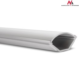 LISTWA MASKUJĄCA MACLEAN, KANAŁ KABLOWY, Z TAŚMĄ , BIAŁA, 1.5M 56*32MM, MCTV-576