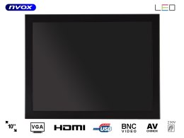 MONITOR O PEN FRAME LED 10CALI VGA HDMI USB BNC AV 12V 230V