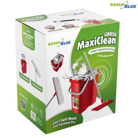 MO P PŁASKI Z WIADREM I WYCISKACZEM GREENBLUE, DWA WKŁADY MICROFIBRA HQ, POJEMNOŚĆ 8L, MAxICLEAN GB850 MO P PŁASKI Z WIADREM I WYCISKACZEM GREENBLUE, DWA WKŁADY MICROFIBRA HQ, POJEMNOŚĆ 8L, MAxICLEAN GB850