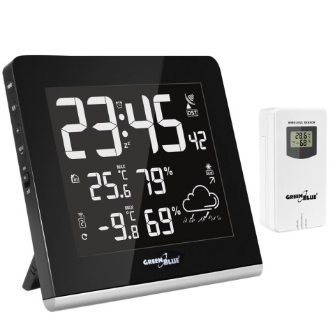 STACJA POGODY BEZ PRZEWODOWA 9 KOLORÓW GREENBLUE GB151 DCF VA LCD STACJA POGODY BEZ PRZEWODOWA 9 KOLORÓW GREENBLUE GB151 DCF VA LCD