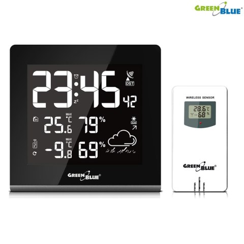 STACJA POGODY BEZ PRZEWODOWA 9 KOLORÓW GREENBLUE GB151 DCF VA LCD STACJA POGODY BEZ PRZEWODOWA 9 KOLORÓW GREENBLUE GB151 DCF VA LCD